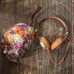 SKULLCANDY HEADPHONES FLORAL PURPLE ORANGE